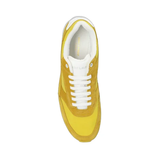 Saint Laurent Round Toe Lace-Up Sneakers