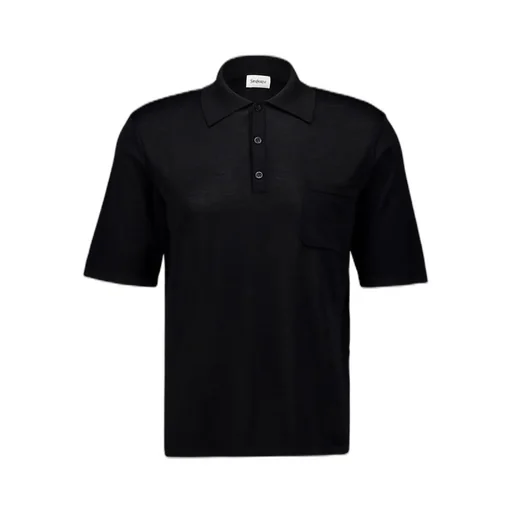 Saint Laurent Button Detailed Knitted Polo Shirt