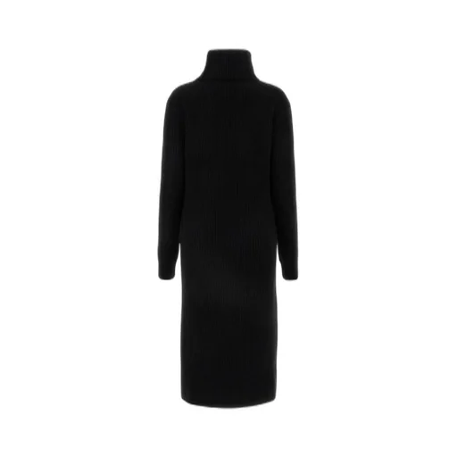 Saint Laurent High Neck Long-Sleeved Knitted Top