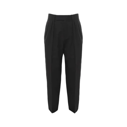 Saint Laurent Button Detailed Straight Leg Trousers