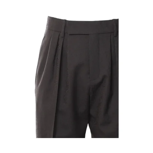 Saint Laurent Button Detailed Straight Leg Trousers