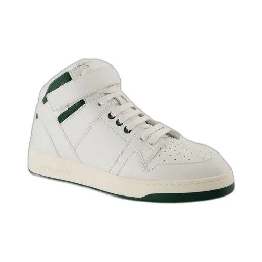 Saint Laurent Lax Round Toe Lace-Up Sneakers