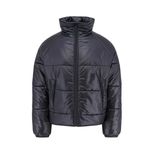 Saint Laurent Cassandre Zip-Up Puffer Jacket