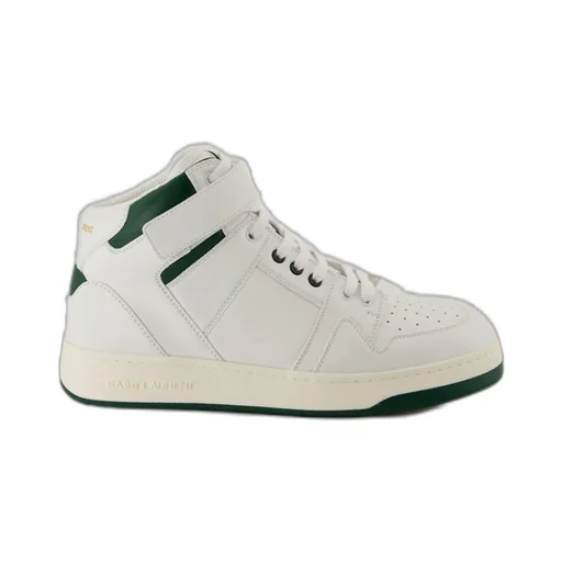 Saint Laurent Lax Round Toe Lace-Up Sneakers