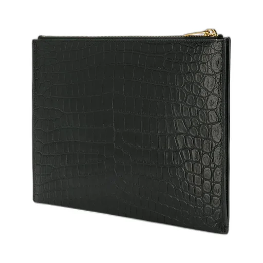 Saint Laurent Tiny Monogram Zippered Tablet Holder