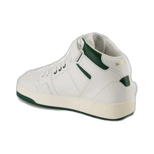 Saint Laurent Lax Round Toe Lace-Up Sneakers