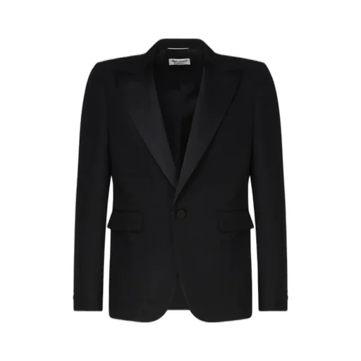 Saint Laurent Single-Breasted Tuxedo Jacket
