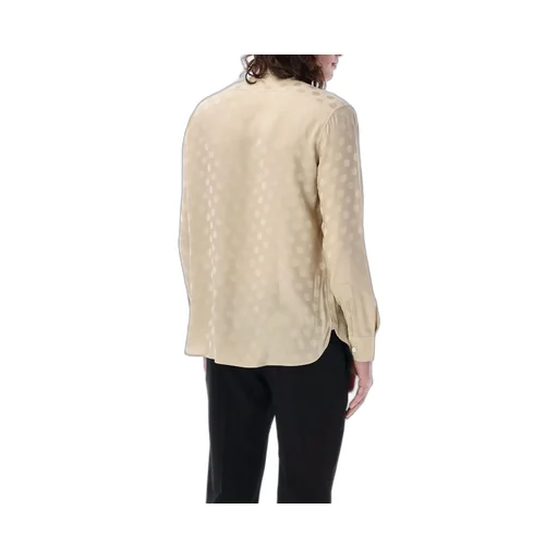 Saint Laurent Dotted Long-Sleeved Shirt