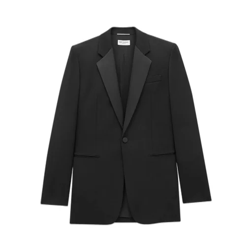 Saint Laurent Classic Long-Sleeve Tuxedo Blazer