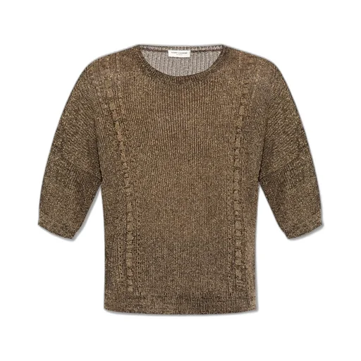 Saint Laurent Crewneck Short-Sleeved T-Shirt