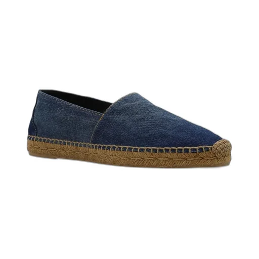 Saint Laurent Ysl Embroidered Slip-On Espadrilles
