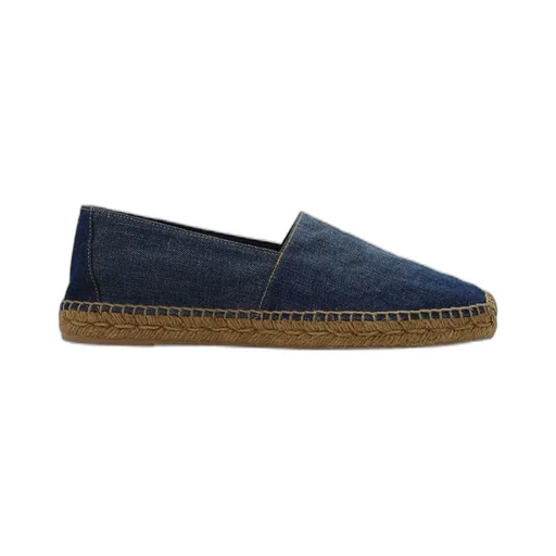 Saint Laurent Ysl Embroidered Slip-On Espadrilles