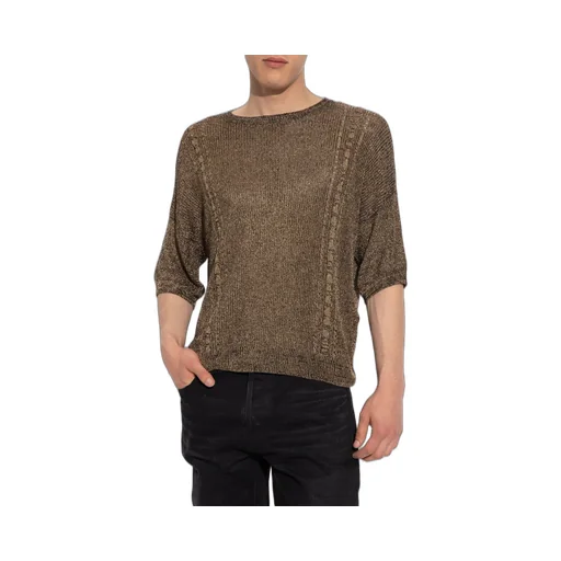 Saint Laurent Crewneck Short-Sleeved T-Shirt