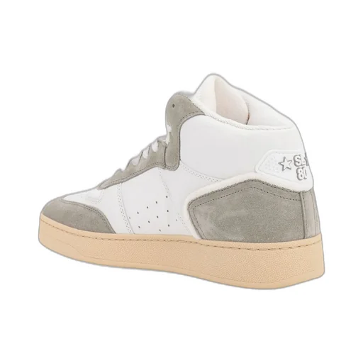 Saint Laurent Sl/80 Logo Embossed High-Top Sneakers