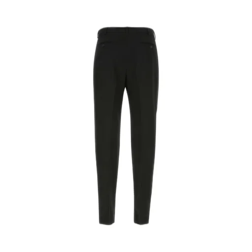 Saint Laurent Button Detailed Straight Leg Trousers