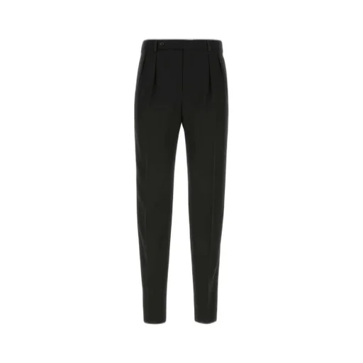 Saint Laurent Button Detailed Straight Leg Trousers