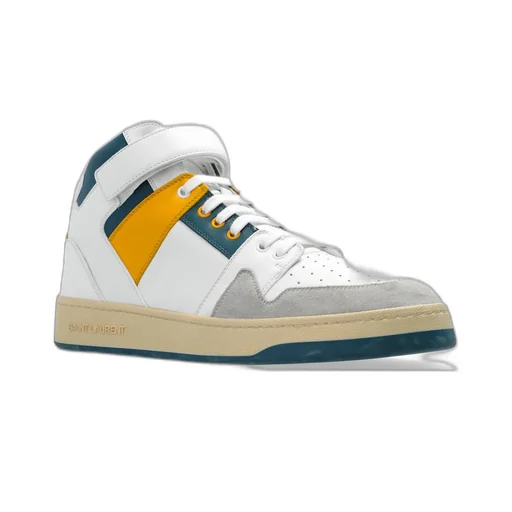 Saint Laurent Lax Mid-Top Sneakers