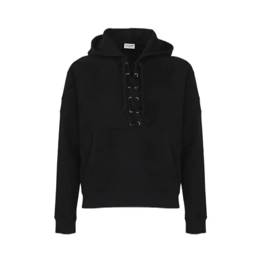 Saint Laurent Laced Drawstring Hoodie