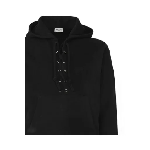 Saint Laurent Laced Drawstring Hoodie