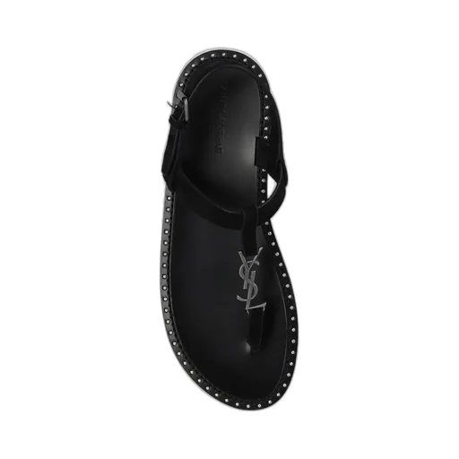 Saint Laurent Cassandra Logo Plaque Sandals