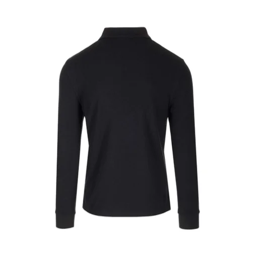 Saint Laurent Button Detailed Long-Sleeved Polo Shirt
