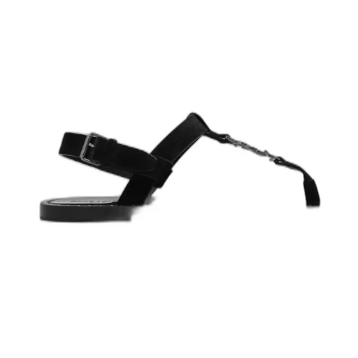Saint Laurent Cassandra Logo Plaque Sandals