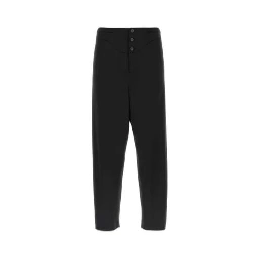 Saint Laurent Button Detailed Straight Leg Pants