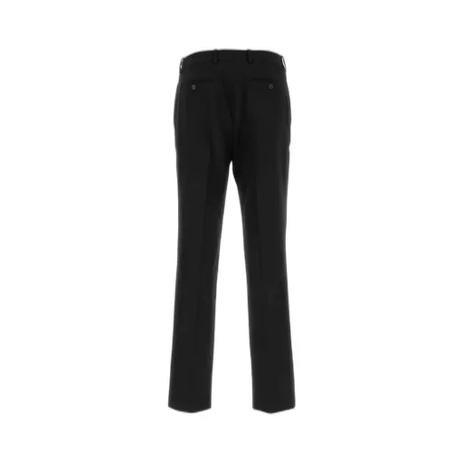 Saint Laurent Button Detailed Straight Leg Trousers