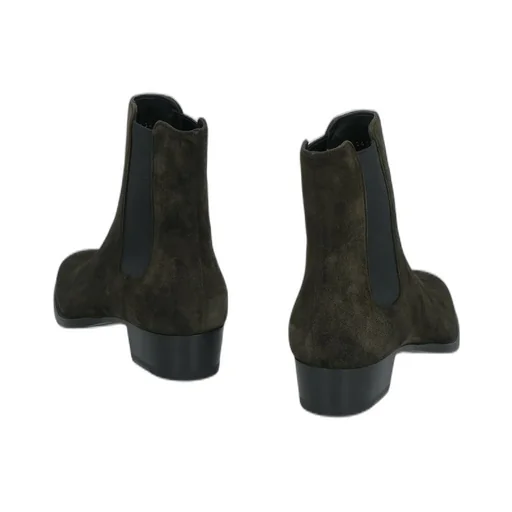 Saint Laurent Wyatt Block Heel Chelsea Boots