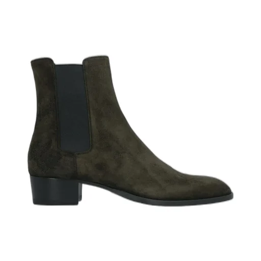 Saint Laurent Wyatt Block Heel Chelsea Boots