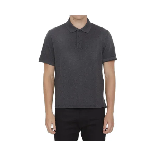 Saint Laurent Cassandre Short-Sleeved Polo Shirt