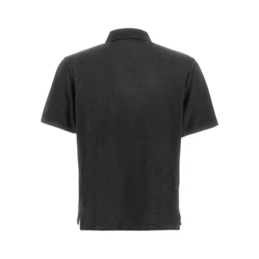 Saint Laurent Cassandre Short-Sleeved Polo Shirt
