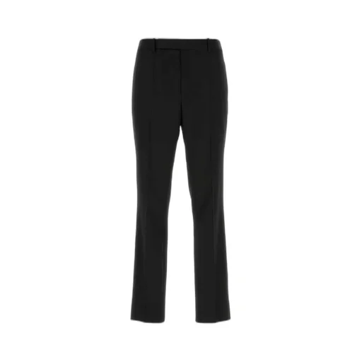 Saint Laurent Button Detailed Straight Leg Trousers