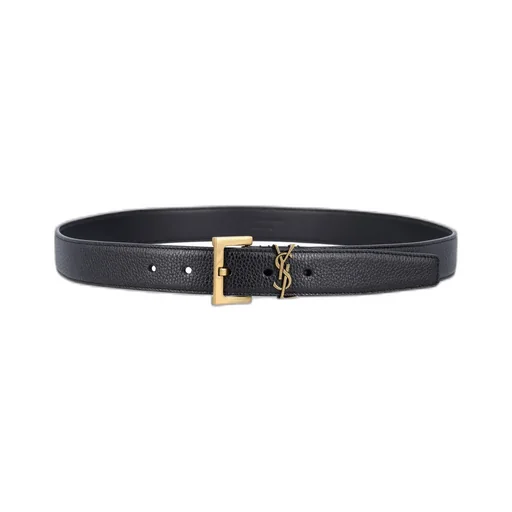 Saint Laurent Cassandre Logo Plaque Belt