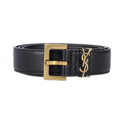 Saint Laurent Cassandre Logo Plaque Belt