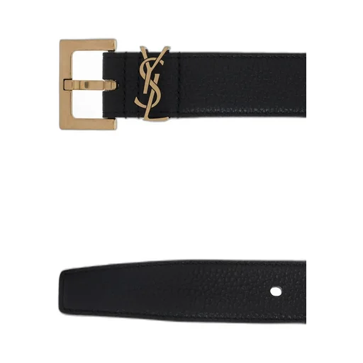 Saint Laurent Cassandre Logo Plaque Belt
