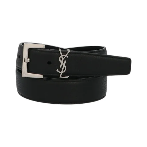 Saint Laurent Monogram Logo Plaque Belt
