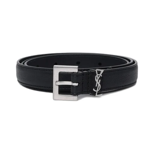 Saint Laurent Monogram Logo Plaque Belt