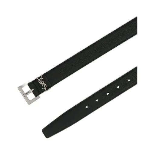 Saint Laurent Monogram Logo Plaque Belt