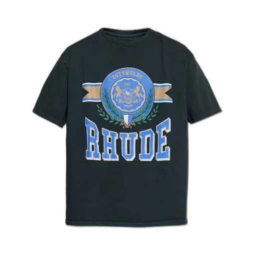 Rhude Logo Printed Crewneck T-Shirt