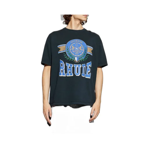 Rhude Logo Printed Crewneck T-Shirt