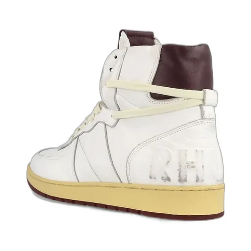 Rhude Logo Embossed Lace-Up Sneakers