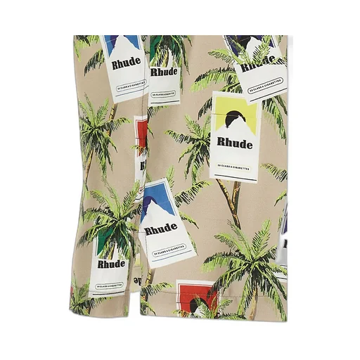 Rhude Cigarette-Printed Short-Sleeved Shirt