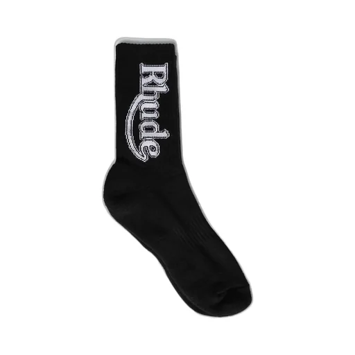 Rhude Vertical Logo Ribbed Socks