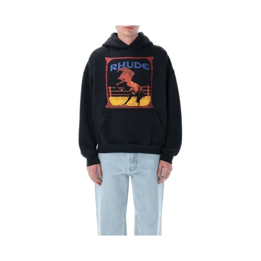 Rhude Logo Printed Cadre Hoodie