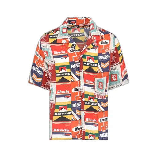 Rhude Cigarette Printed Short-Sleeved Shirt