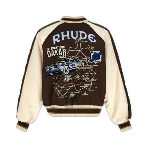 Rhude Crepe Satin Souvenir Bomber