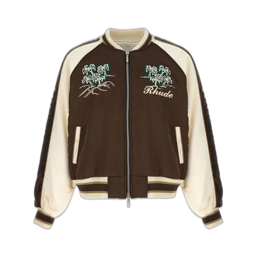 Rhude Crepe Satin Souvenir Bomber