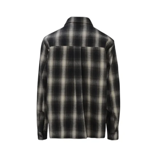 Rhude Racing Logo Printed Checked Shirt