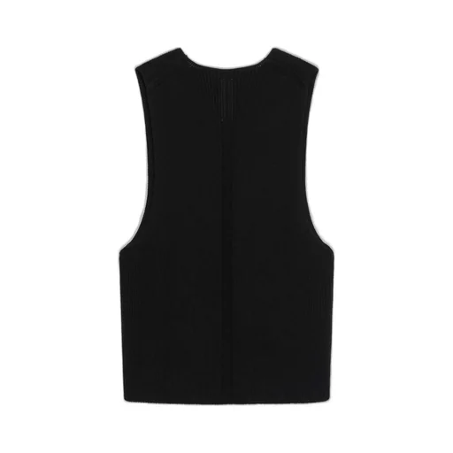 Rick Owens V-Neck Ribbed Vest